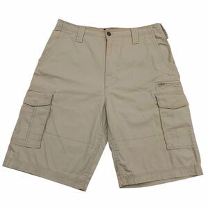 CSG Champs Sport Gear Cargo Shorts Mens 34 Beige Ripstop Cotton Utility Hiking